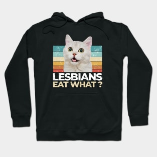 Lesbians Eat What? Funny Offensive Hoodie